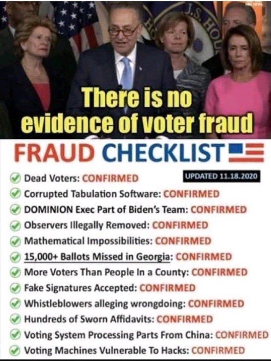 99788Bud's tweet photo. TRUTH! πππ Yes, Virginia, THERE REALLY IS #VoterFRAUD! #FraudsInWhiteHouse #ElectionCoup https://t.co/P2N5CoN4WI