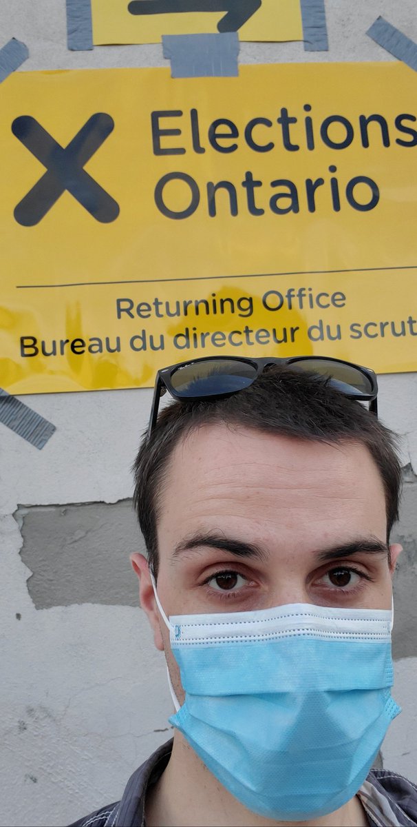 Just cast my ballot for @_ShelbyBertrand at the returning office @OntarioGreens #onpoli #elxn43