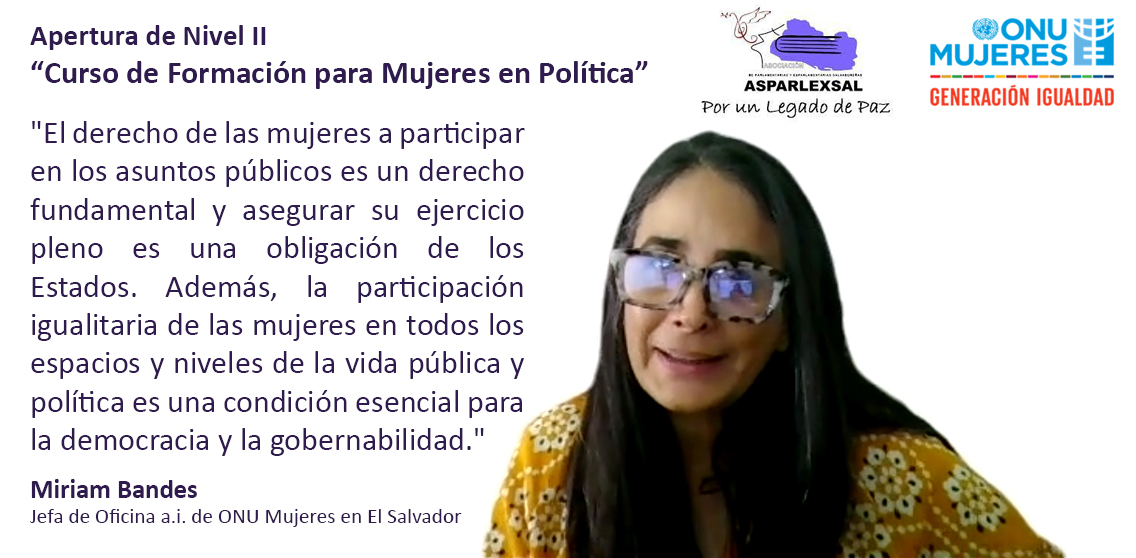 onumujeressv's tweet photo. Los procesos de capacitación a mujeres políticas fortalecen la democracia y la igualdad de género, contribuyen al crecimiento, el desarrollo y la preparación política de las mujeres salvadoreñas.
#ASPARLEXSAL https://t.co/MwqZjf0rL0