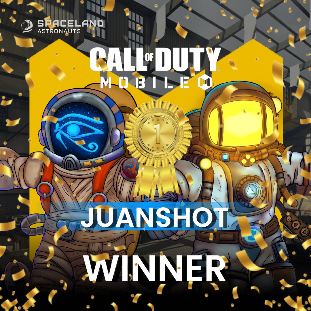 SpacelandNFT's tweet photo. Congratulations to our team that imposed itself with firmness and determination to achieve the victory and to the astronaut Juanshot, the astronaut with the highest score and winner of the prize!🏆 
Want to participate in our next event?Join our community: https://t.co/B9v5bsmumE https://t.co/wP8oOgr8gy