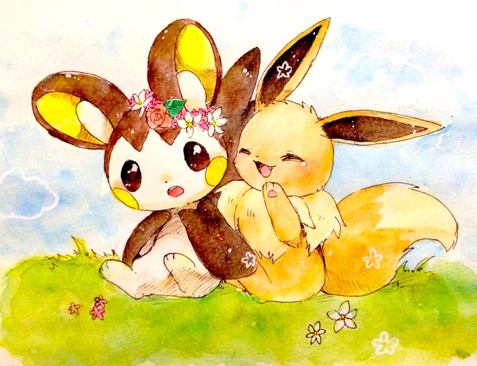 #エモンガの日体調不良により過去絵で失礼します 