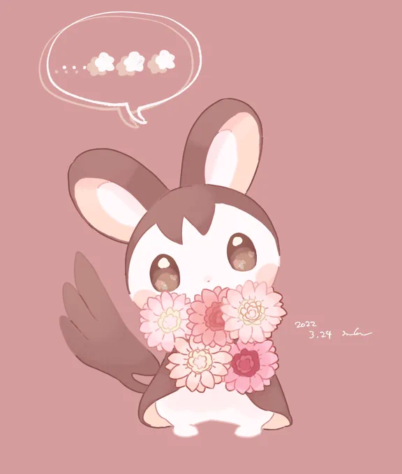 #エモンガの日体調不良により過去絵で失礼します 