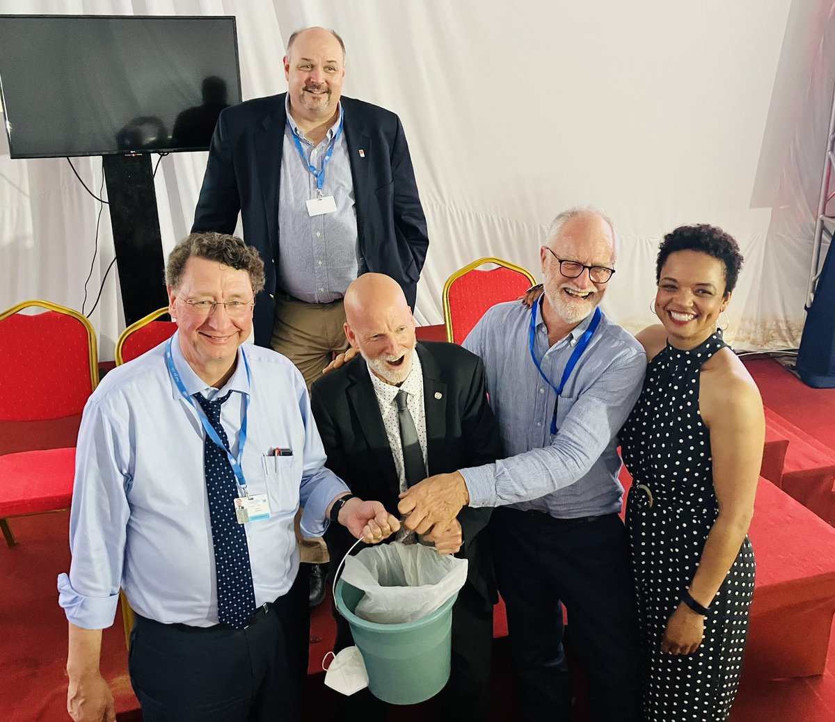 LukwesaBurak's tweet photo. Science is FUN! Thank you &amp; congratulations to the @UNCCD Science Team. Job well done today. Learnt a lot. #Cop15Abidjan #Land @UN https://t.co/XRio7vN5u4
