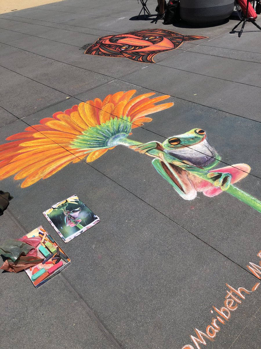 JCsupernova's tweet photo. #chalkart #festival #Oakland #JackLondonSq #art https://t.co/6EweIDPY8o