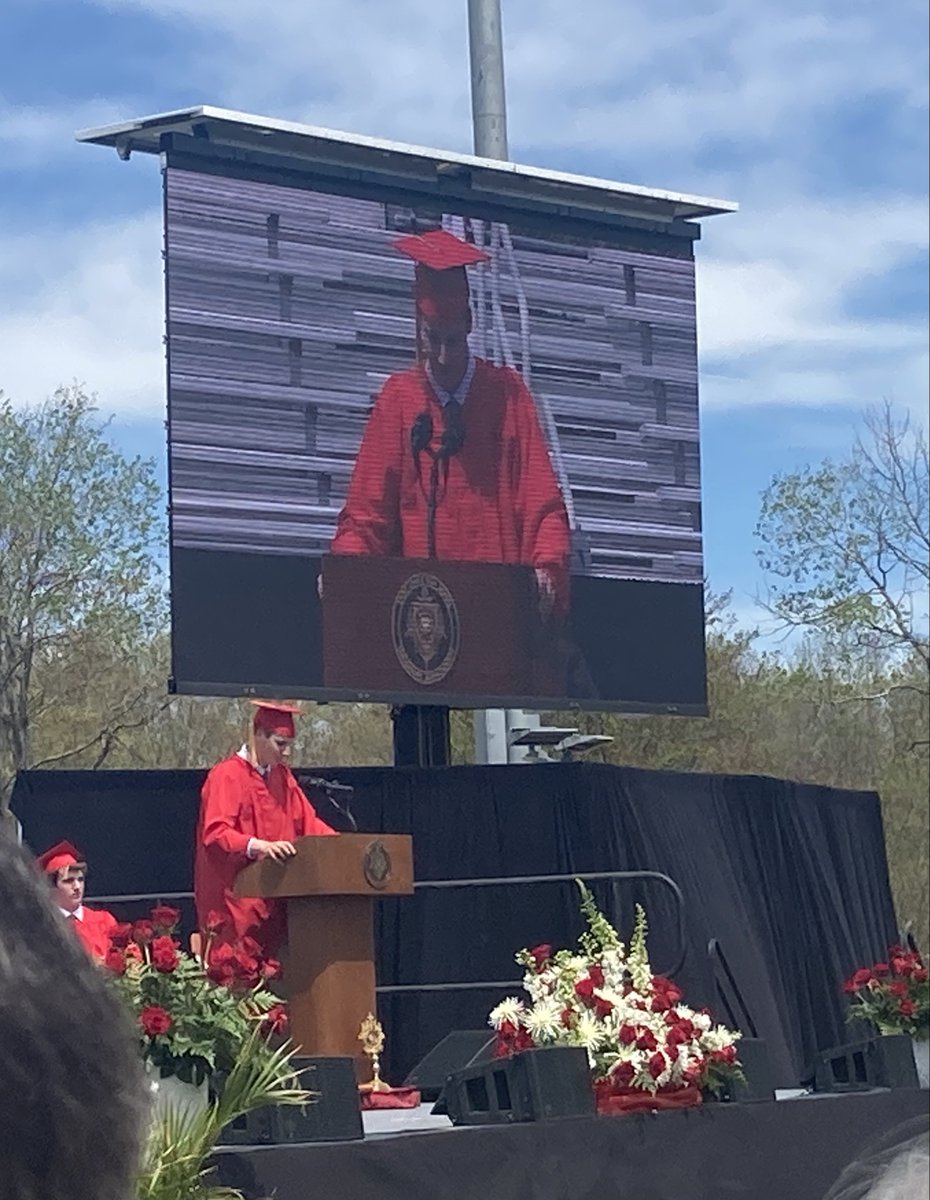 SJHSBaseball's tweet photo. Congratulations to today's 2022 SJ baseball graduates:

Jeff Wheeler, Brendan Lower, Jamie Royka, Andy Gardner, Nolan Puglisi, Joe Keene, Pat McManus, Elliott Seymour, Mike Dennis... 

... and Valedictorian Aaron Forgues. https://t.co/z6XXA2I5Gp