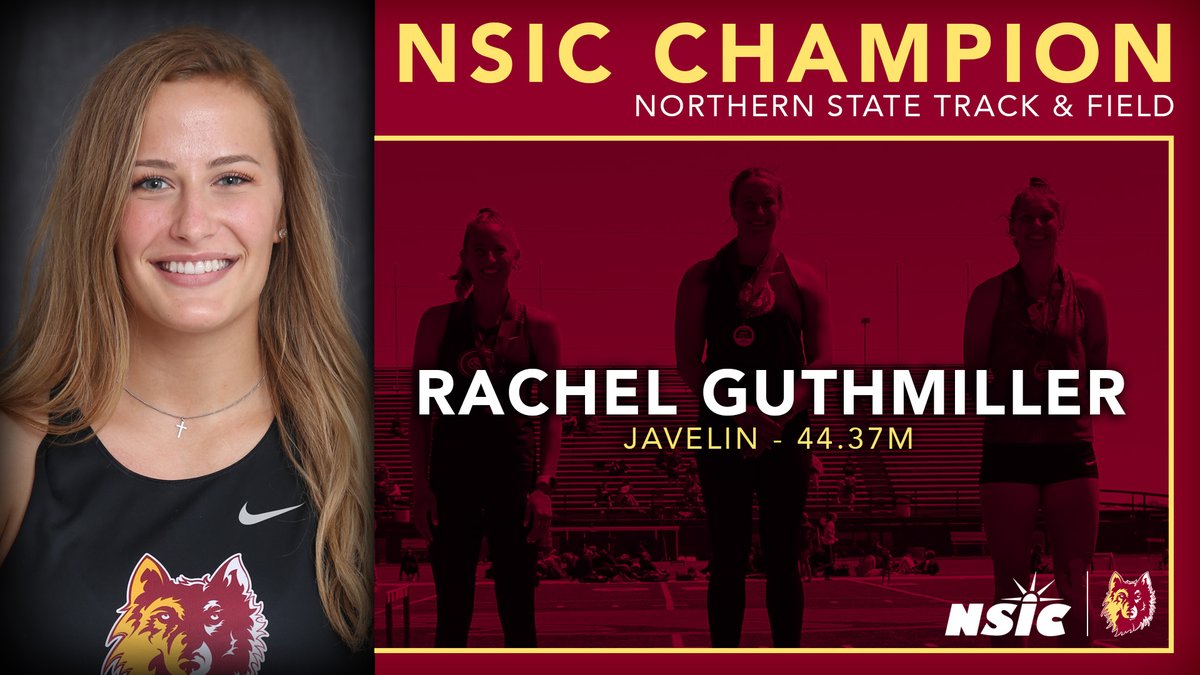 WolvesAthletics's tweet photo. #ConferenceChampion🏆

Rachel Guthmiller took home the @NorthernSunConf CHAMPIONSHIP in the javelin for @nsuwolves_tfcc
 earlier today‼️

☑️ 44.37m (145-07)

#GoWolves🐺 | #maroonNgold🐾 https://t.co/YPTNK4jb8Y