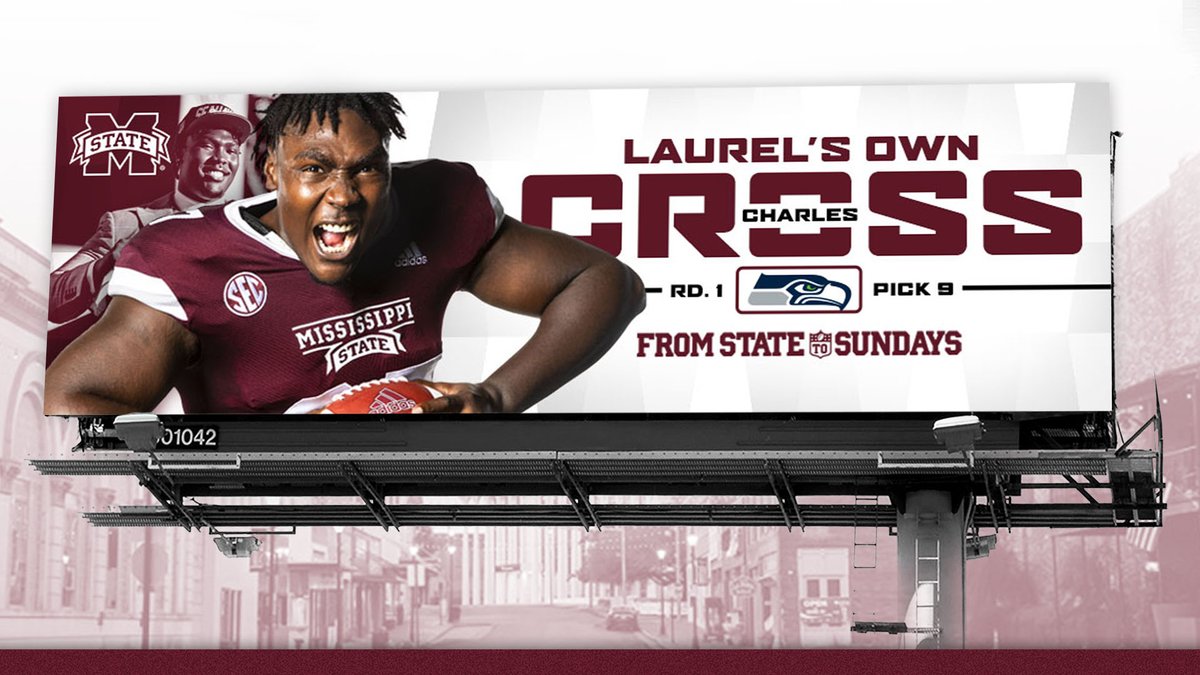 Fun101radio's tweet photo. Via HailStateFB: Be on the lookout for @CharlesC_67's #FromStateToSundays billboards! 

Info: https://t.co/k9BPObEQiP

#HailState🐶 | @Seahawks https://t.co/m41cQkRbkl