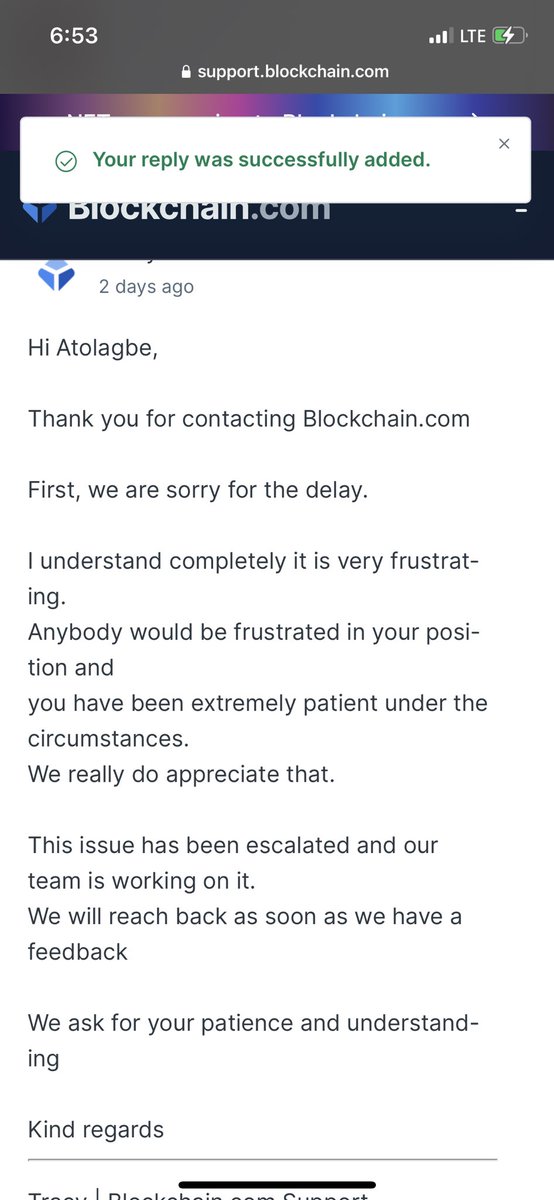 atolagbeprin's tweet photo. @blockchain @AskBlockchain I can’t send and buy Bitcoin since January and I submitted my driver license over 2 months ago yet there’s no solution I need to know what’s going on , because if I’m saving my money in the bank they can’t try this with me https://t.co/4Fy4A4BXnV