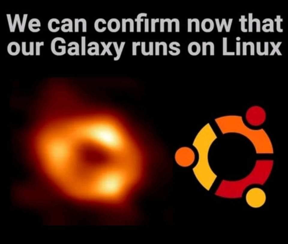 DanielStandley_'s tweet photo. Thought this was funny #Linux #BlackHole #Ubuntu https://t.co/AMrmNrgkug