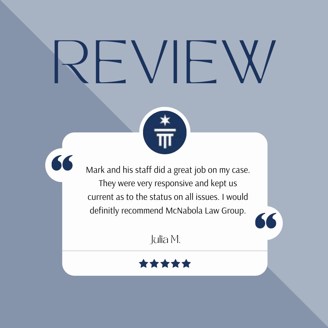 We are grateful Julia chose McNabola Law Group and that MLG could help achieve the results her case deserves.