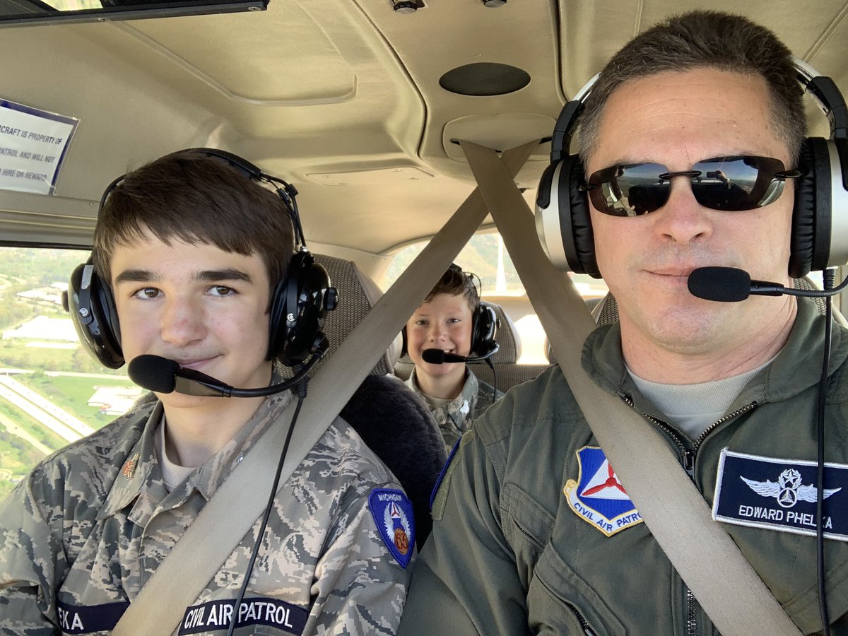 It was a great day for @CivilAirPatrol Cadet Orientation Flights in @MIWGCAP today. Who else is #flying this weekend? #GoFlyCAP #aviation