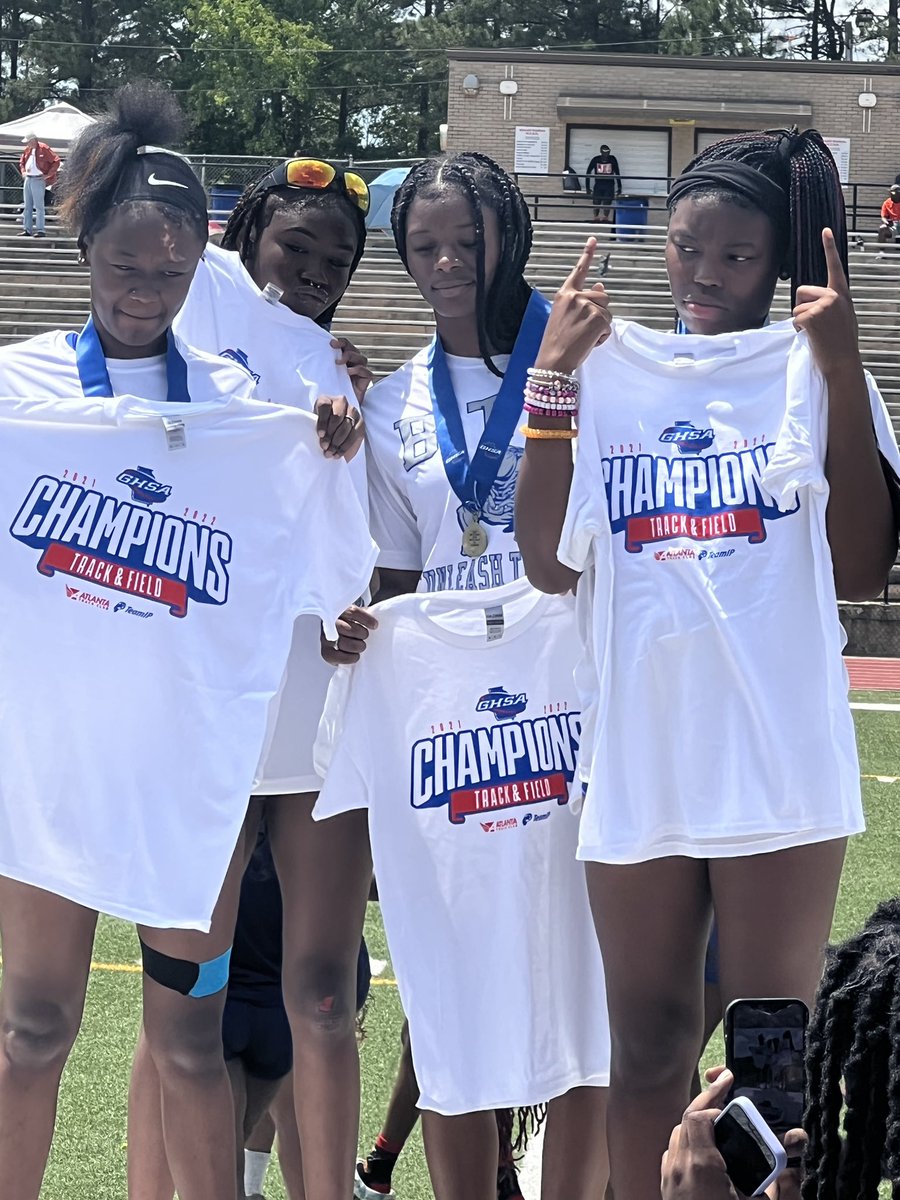 Congrats to the BTW Girls Track Team for winning The 6AA 4x100 Relay! State Champs at 45 Whitehouse‼️ #BeADog #OutWorkEverybody