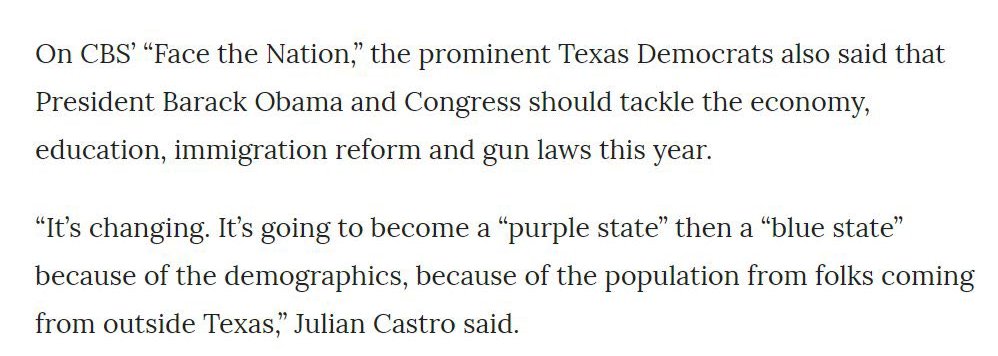 Ryan James Girdusky on Twitter: "@BasedPatriot74 Julian Castro has been