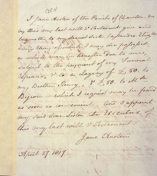 beIIefleur_'s tweet image. Jane Austen's handwriting.