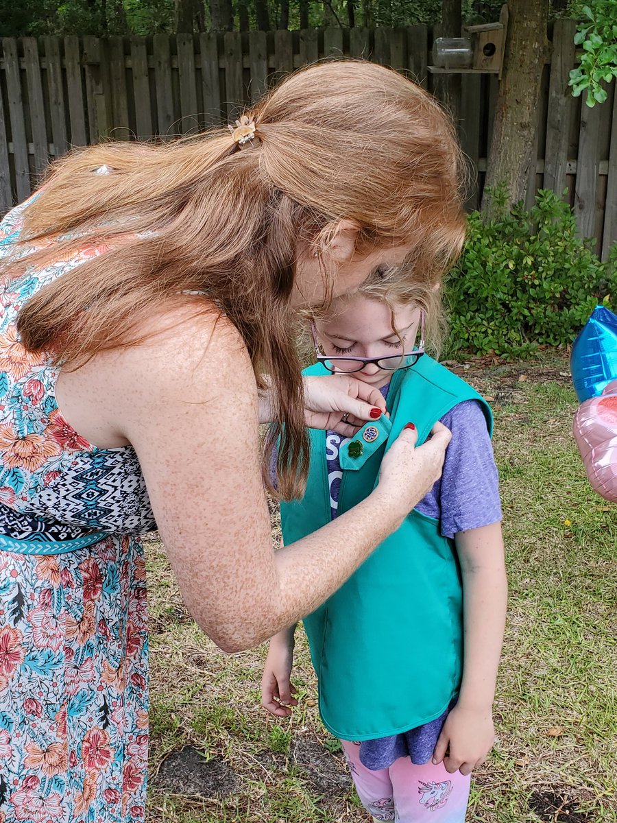 jteplis's tweet photo. Proud of Hannah for bridging from Brownies to Junior Girl Scout! Following in the steps of the scouts in our family before her.  Very proud,  can't wait to see her continued growth and success! https://t.co/QGLQjSrfCw