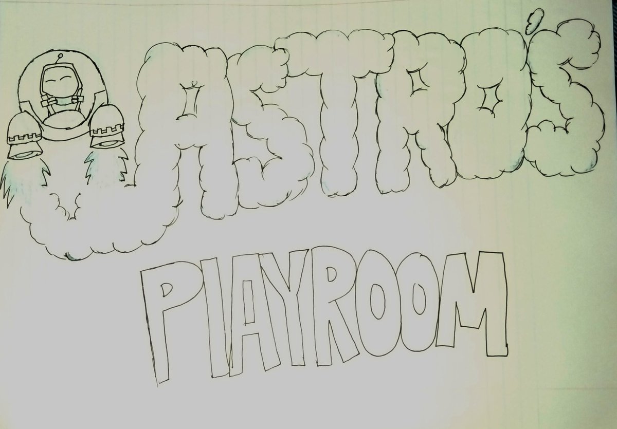 Drew this after watching my fiance play Astros playroom by <a href="/TeamAsobi/">Team ASOBI</a> on the PS5 we just bought. Came as an idea as a promo image. Fell. In. Love.

#ArtistOnTwitter #gameartist #UIArtist #roughdraft