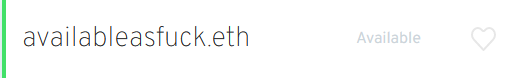 actually

there is NO BETTER feeling than brainstorming a word or phrase for an ENS domain that you really, really want &amp; typing it into the ENS search box to check it's availability &amp; seeing that thin GREEN line bordering the left side of the domain name box

#IYKYK 

#ens $ENS