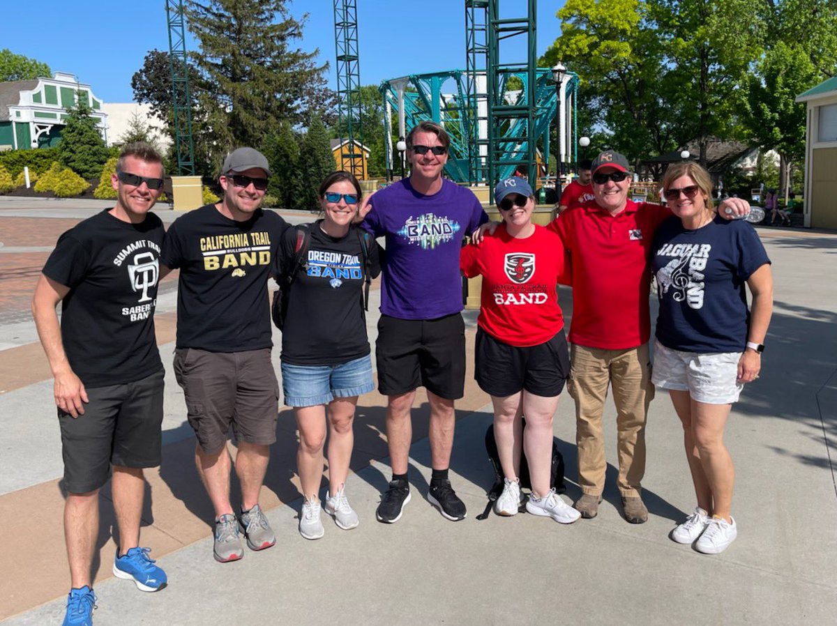 otmstigerbands's tweet photo. A May Saturday tradition for @olatheschools MS bands @worldsoffun! FT, CT, OT, PT, MT, ST, SFT band directors are the power team! ☺️🎶 A great day for our kids #opsmomentsthatmatter @FTMSJaguars @CTMSBulldog @OTMSTigerPride @PT_Panthers @MT_Timberwolves @_STMS233 @sftcyclones https://t.co/CJ1c0Sa4UF
