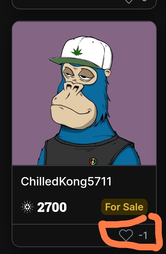 CryptoWatcherOG's tweet photo. What does this -1 means? Anyone knows? #ChilledKongs #CNFTCommunity https://t.co/jerueGv2bb