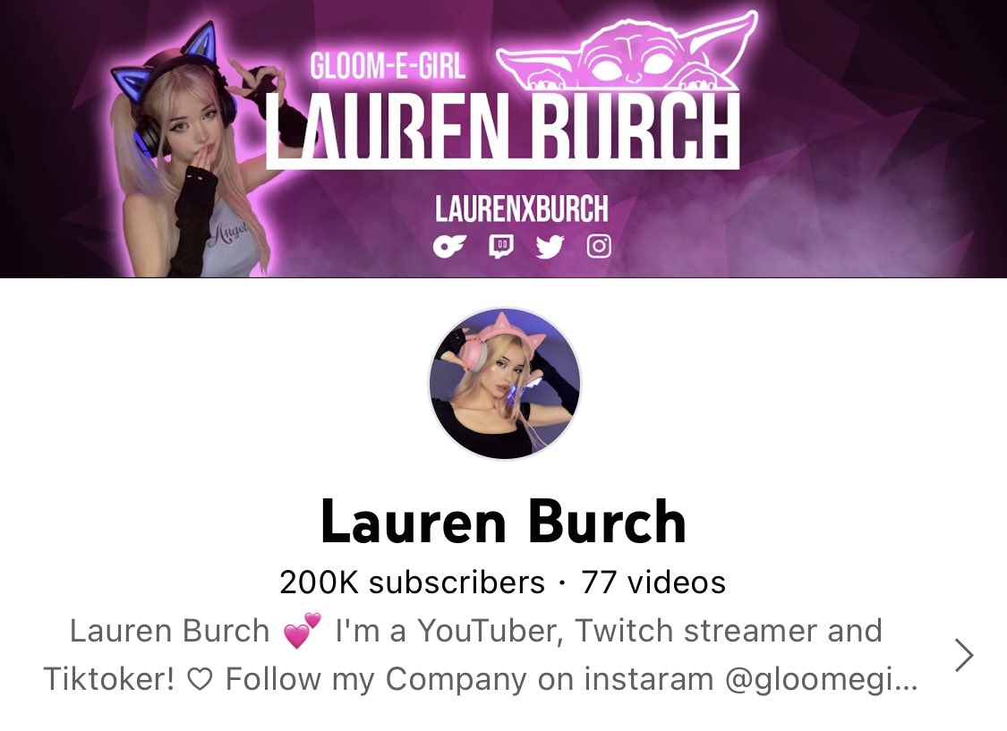 Julia Burch on Twitter "RT laurenxburch 200K on YouTube 🤍🥺🌸 Thank(03)