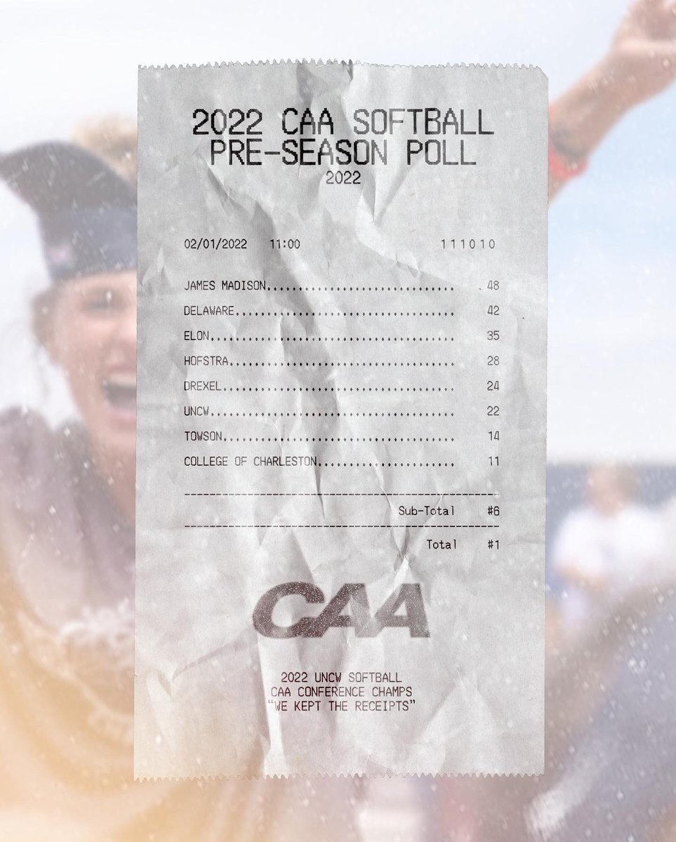 UNCWsoftball's tweet photo. Don’t worry… we kept the receipts😏

#Underhawks | #Drip https://t.co/JMIXyWkWp4