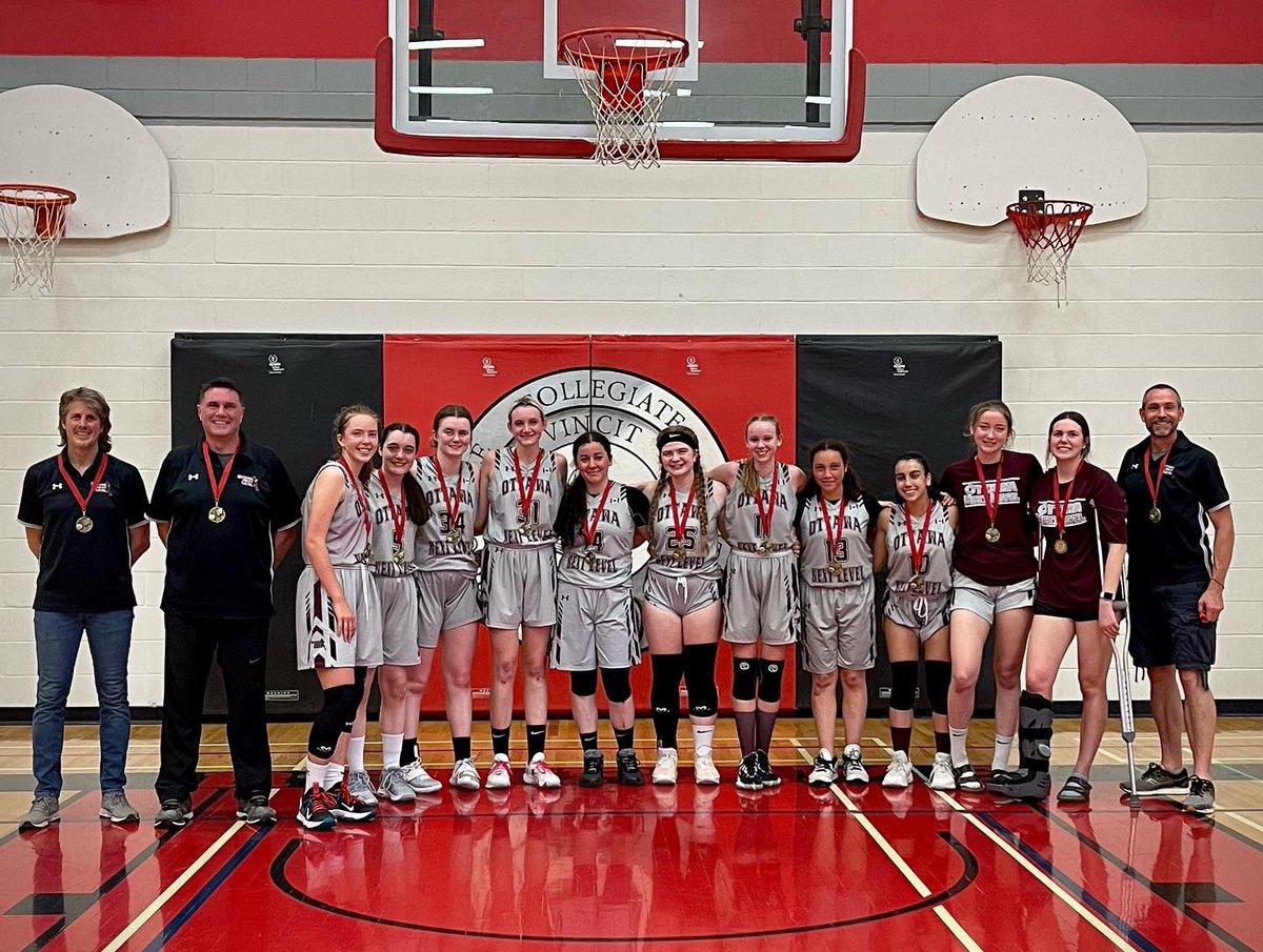 CoachCord's tweet photo. Congrats once again ladies for capturing Eastern Ontario’s Gold 🥇!   Shout out to EOBA’s top Div 1 teams in Brockville, Ottawa South, &amp; West Ottawa - outstanding competitions these past few weekends!  @ONL_Basketball https://t.co/BPDFI4CFKJ