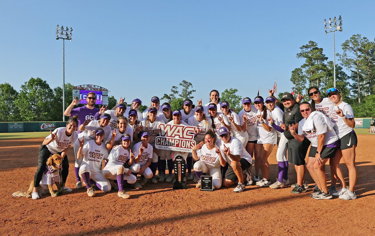✅ First time WAC Tournament Champs
✅ First time dancing in the NCAA Tournament 

Well done <a href="/GCU_Softball/">GCU Softball</a>! 👏 #LopesUp