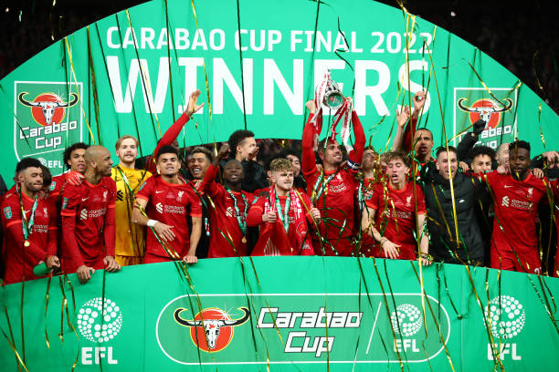 SiaranBolaLive's tweet photo. Liverpool Double Winners
Carabao Cup 🏆
FA Cup 🏆 https://t.co/66ASKxnxpg