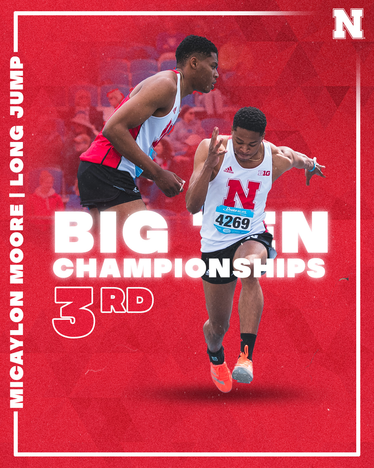 Nebraska Track and Field on Twitter "Placing 3rd in the long jump