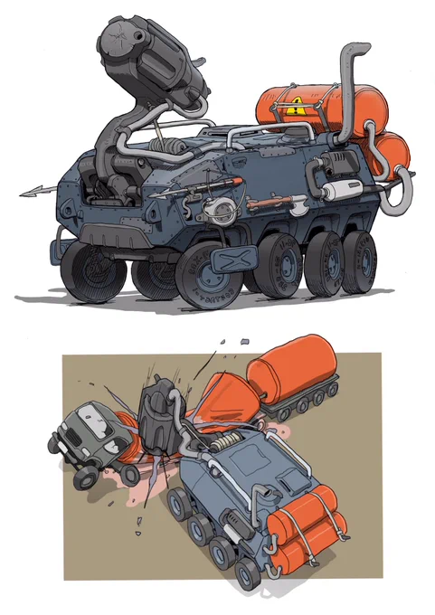 #メカ #イラスト #battlebots
バトルボッツ話題になりましたので 