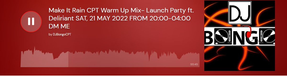 DJ_BongoSA's tweet photo. https://t.co/hxJCRqiZ8Q warm up mix for Make It Rain where you could win #R5000 #cash #Nightlife #MakeItRain #District ft #Deliriant #Quicket #EDM #techno #trance #R5k #FiveThousandRand 21 May 2022 #party #Yolo https://t.co/msGQKQ91ow