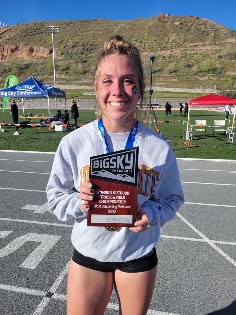IdahoStateTFXC's tweet image. Your 2022 Big Sky Conference Most Outstanding Performer!

Brianna Hagler!! Great Job Bri we are so proud of you!

#RoarTogether