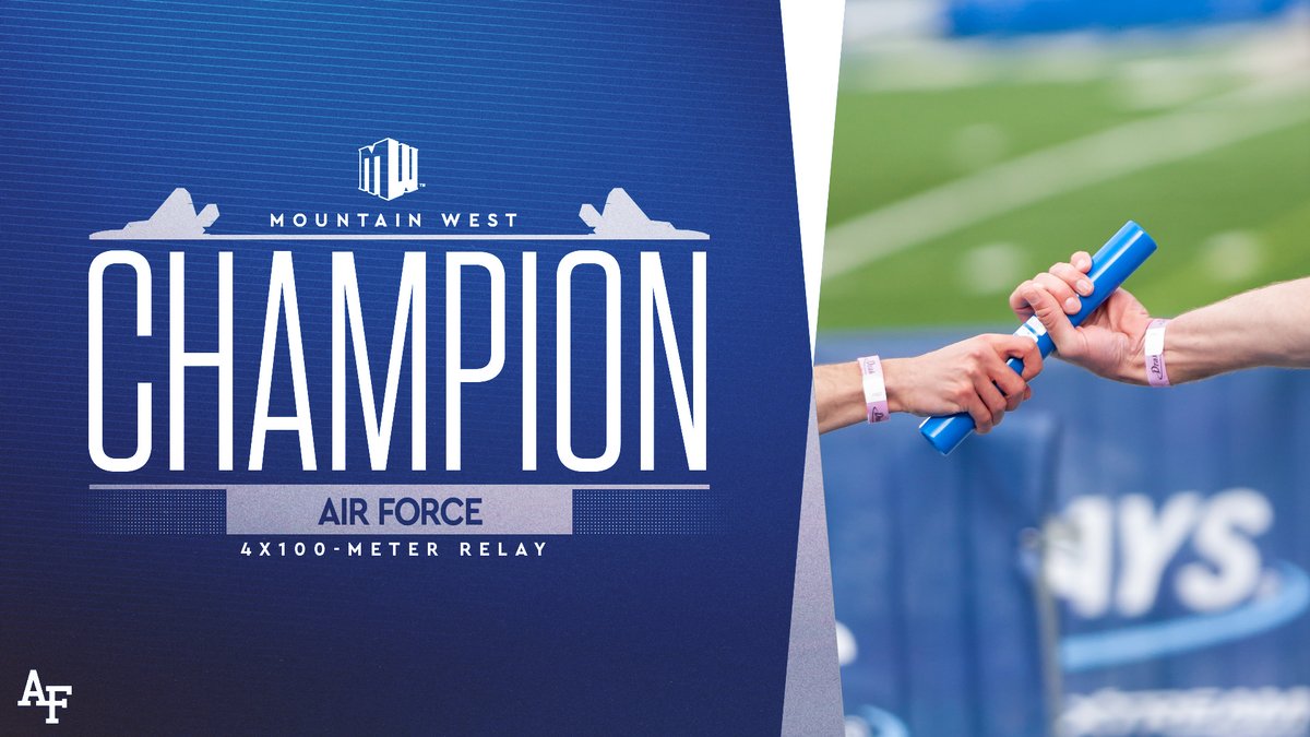 Sean Geither, Jackson Connelly, CJ Dimnwaobi and Wyatt Murphy became the fifth Air Force 4x100m relay to capture a #MWOTF title!