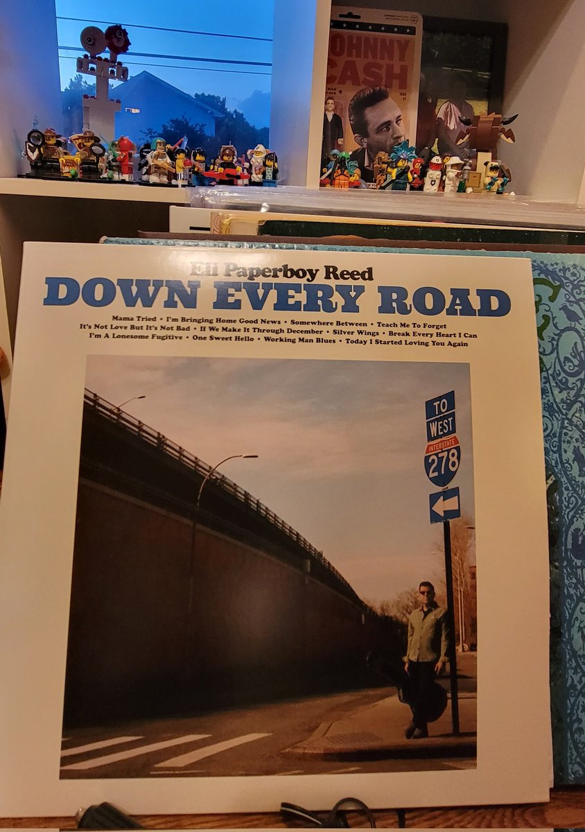 Love coming home to #newMusic.  @elipaperboyreed #downEveryRoad. Merle so loved some horns too..   this has a funk and just an energy that I really really really dig.  True to the amazing songs yet new all the same.  And unlike some covers easily sing-a-long too.. just good stuff