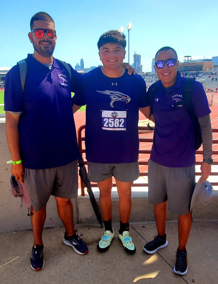 LoganVillalva's tweet photo. With my High School throwing career coming to an end i want to thank these two coaches @CoachSapien @CoachMSaldana that have battled with me and supported me throughout the journey to state! I am grateful to have this opportunity and PR with a 168’10! https://t.co/O9dqmZPz8V