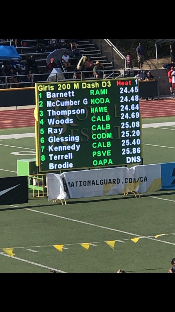 RMHS_Track's tweet photo. Congratulations to T. Barnett for being the first CIF Track&amp;Field Champion at Rancho Mirage High School. https://t.co/Xv1BpZIEs5