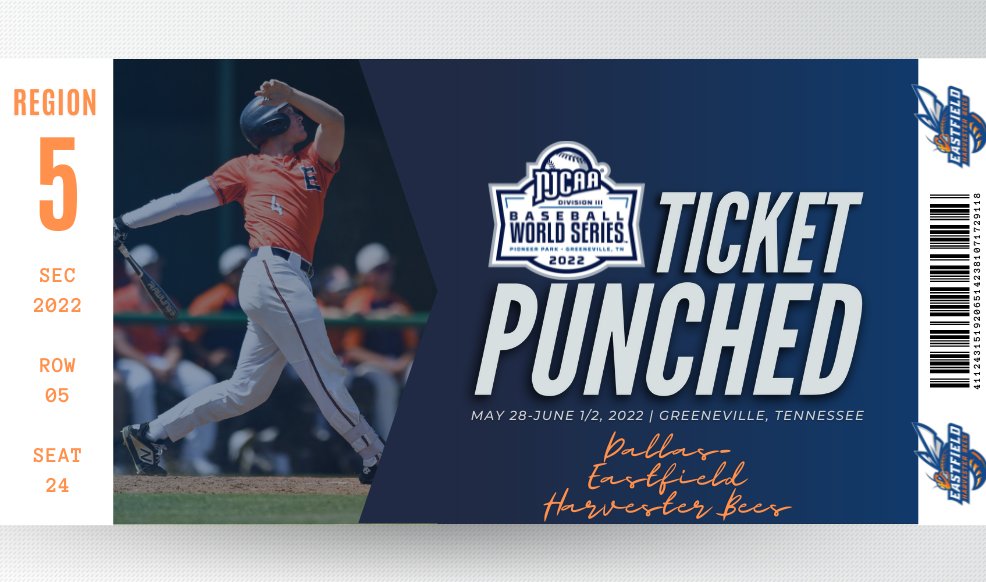 🎟️👊

Dallas-Eastfield defeats Richland in the South Central District Championship to advance to the 2022 #NJCAABaseball DIII World Series!

njcaa.org/sports/bsb/202…