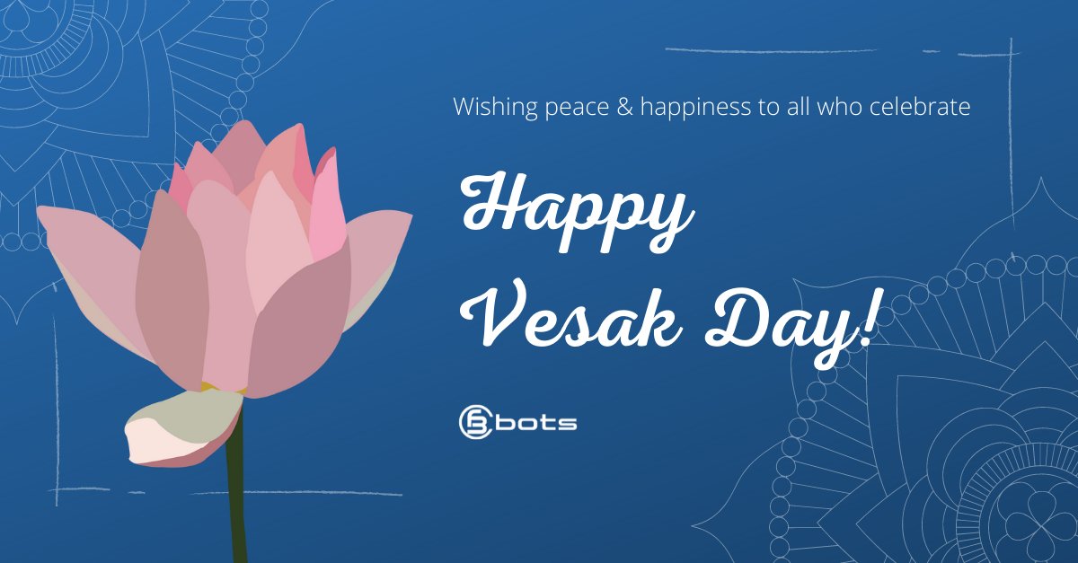 cfb_bots's tweet photo. Here's wishing peace and happiness to all who celebrate. Happy Vesak Day!
#ChangeForBetter #CFBBots #Vesak2022 https://t.co/bcdtgCk5sM