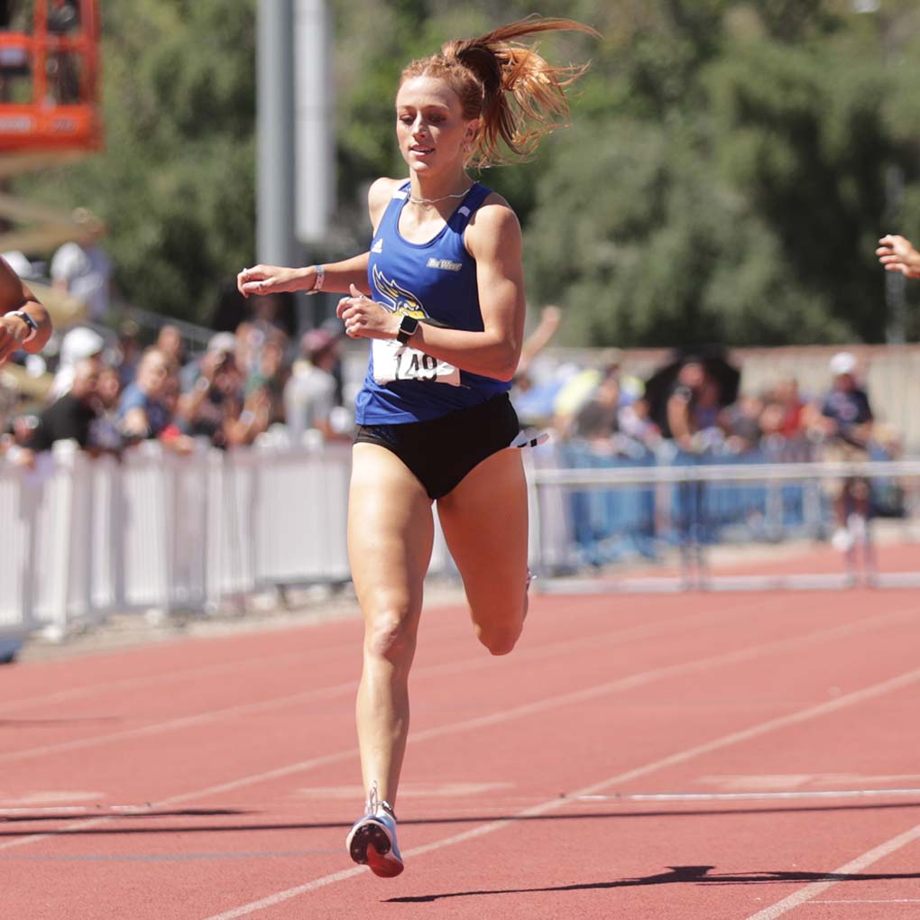 csub_tf_xc's tweet photo. Riley Slayton gets a podium finish in 400H at the @BigWestSports championships taking silver in the event! That's an All-Conference nod for the local #GoBako product 🥈👏🏻 https://t.co/NJv8D7SIAb