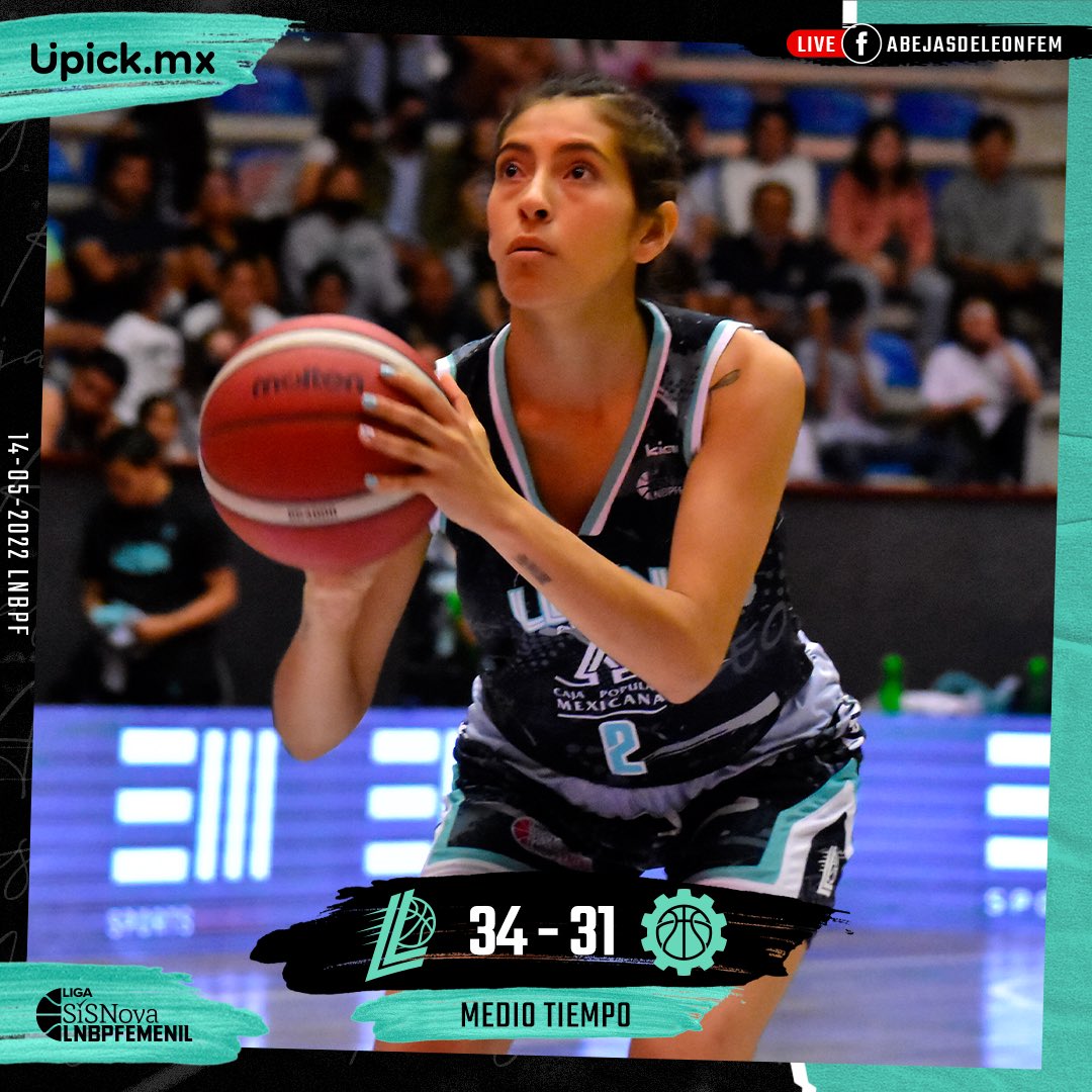 Abejasdeleonfem's tweet photo. 🔥🦁 ¡AL DESCANSO LIDERANDO EL PARTIDO! ⏰
#UpickMX presenta el score al medio tiempo, ¡Vamos por la victoria! 👏💚
📺 @tv4guanajuato
#HolaLeón || #JuntasXLeón https://t.co/ymwiJ0q887