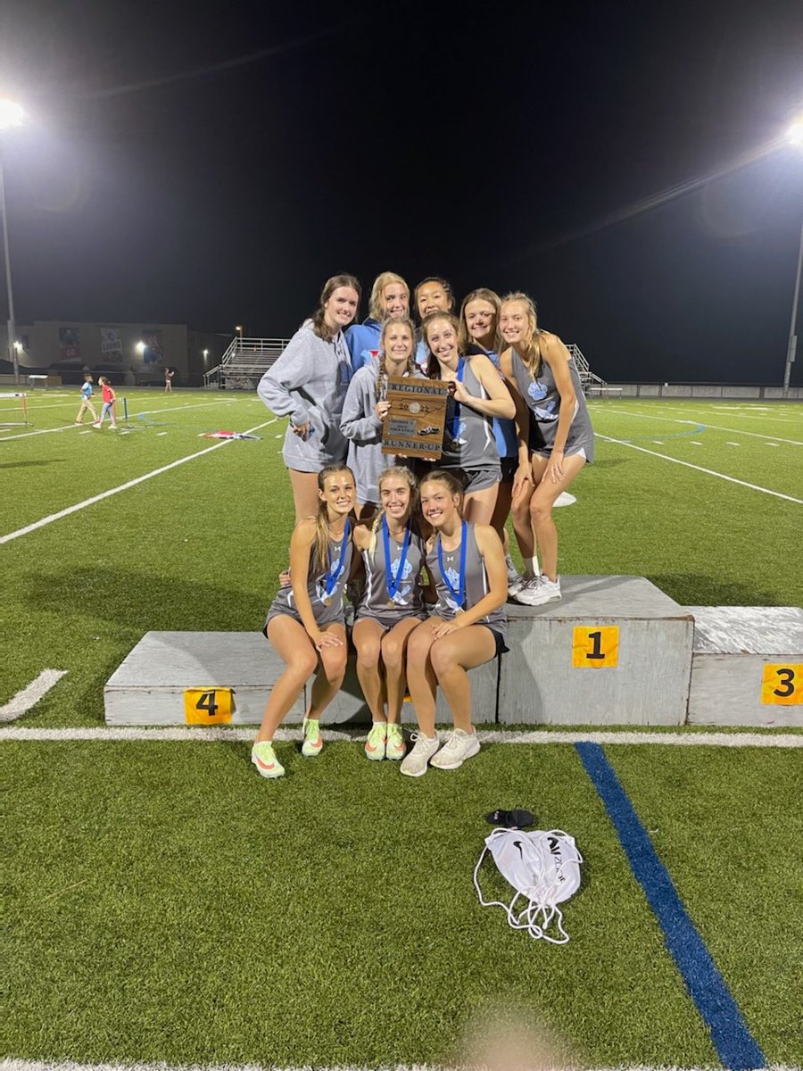 Some of the girls team holding the hard earned (and well-deserved) Regional Runner-Up plaque from our 2022 West Region Championships. Back row: Corrine, Bradi, Jaci, Amelia, Kinley. Middle row: Ava R., Haynes. Front row: Betha, Adan, Julianna.