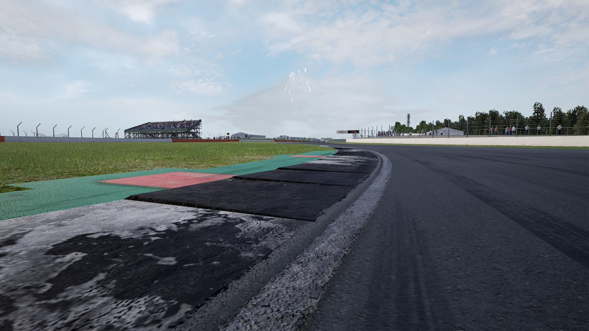 DatHuski's tweet photo. What a race, absolutely top drawer from the drivers for the Racing Pals #assettocorsacompetizione Silverstone 4 hours. Here is what we dubbed "Dat Kerb" during the race, it took many-a-cars. https://t.co/EoNtoRzJes