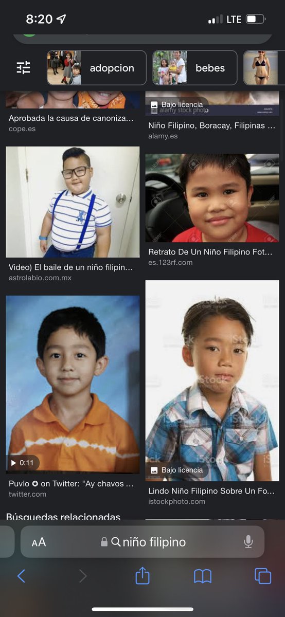 NO SEAS MAMÓN!! Jajajaja busque niño filipino y sale una foto miaaaa XDDD