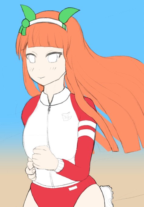 サイレンスブルマもといスズカを塗り塗り🎨 