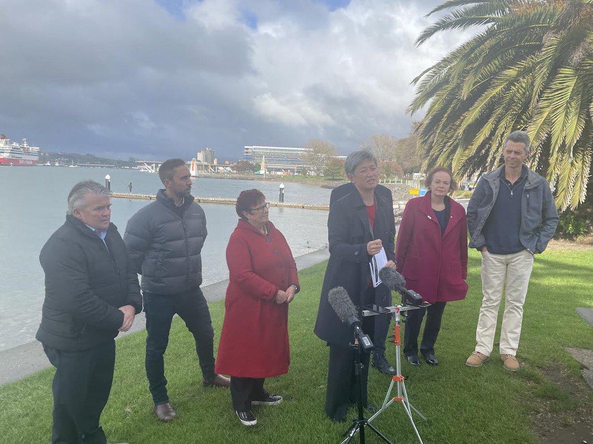 cpwilliams9's tweet photo. Senator Penny Wong has pledged  $12.5 million for Project Far North-West- an adventure hub to encourage tourists to turn right when they get off the Spirit of Tasmania. #auspol https://t.co/x3swTOm7j4