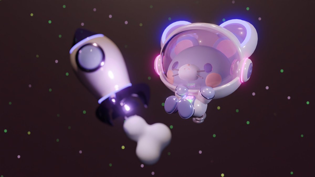 うちゅ～ひこうし🚀🪐🐭
#blender #b3d
#blender初心者