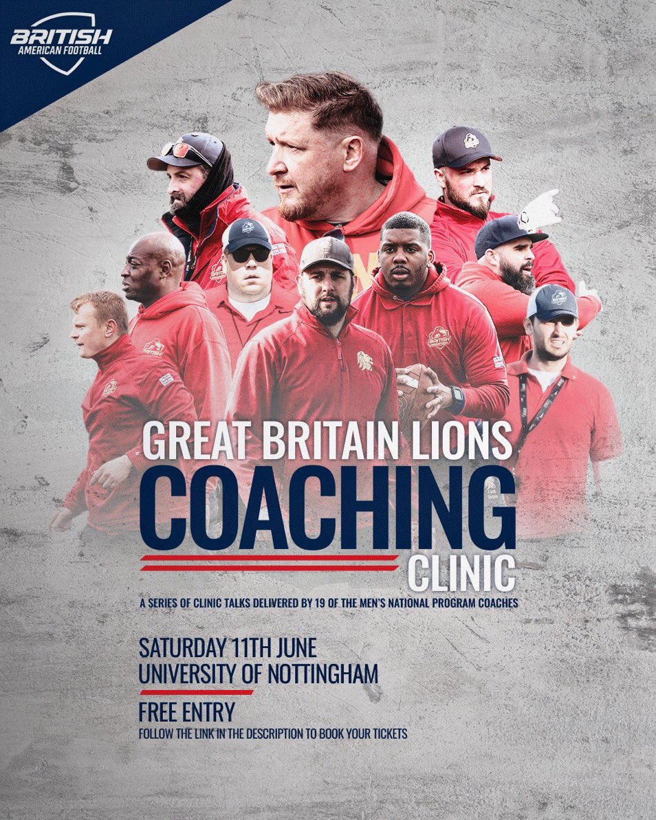 STKnowledgeUK's tweet photo. Diary date alert 11th of June GB Lions Staff host a free clinic register now using this link https://t.co/KdtFu4CZsL coaches sharing their knowledge #passingitforward @Jeff_Reinebold @BAFAOfficial @BAFCAOfficial @FastBoatCoach @BAFRAOfficial @RodWoodson26 @murraydumas @riqayub https://t.co/GBQHllBtrO