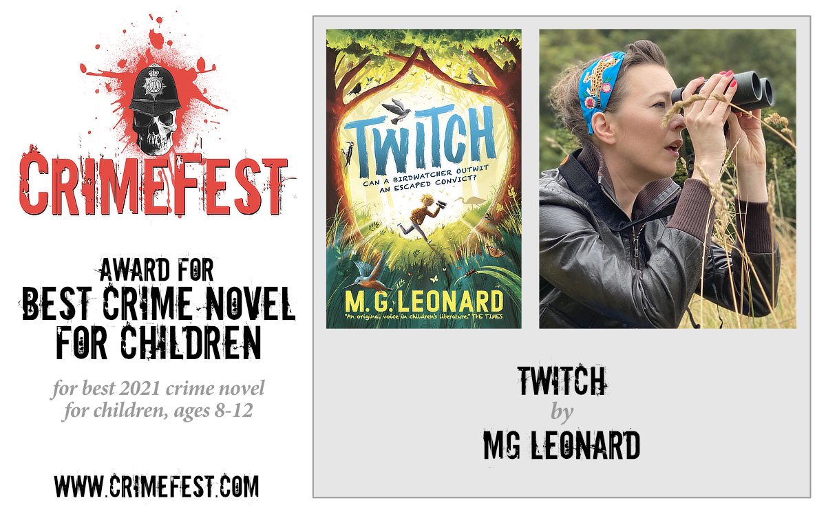 MGLnrd's tweet photo. This morning I’m basking in the news that TWITCH has won the @CrimeFest award for Best Crime Novel For Children. I cannot tell you how delighted I am to get an award for my criminal credentials! 😃 If you haven’t read TWITCH, why not give it a try? 📚🪶 https://t.co/rndu7Vxn0l