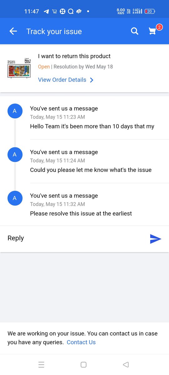 Archit14111994's tweet photo. @flipkartsupport  @Flipkart now your call executive Shobha has raised a high priority case for me and she has provided me 18th may as the resolution date let's see what happens now https://t.co/Y6OVMYwuYM