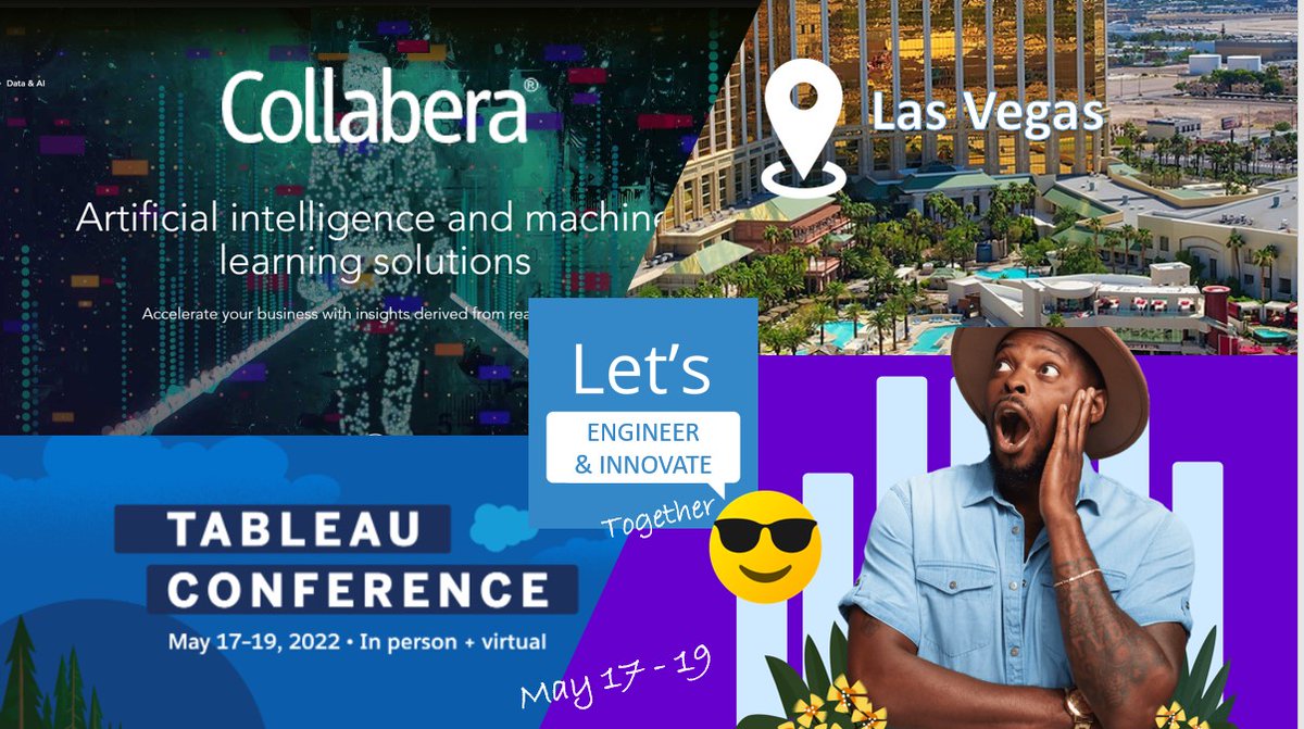 joinAVus's tweet image. May 16-19 - I'll be in #lasvegas for my 10th #tableau Conference but my first one with #Collabera - I'd love to catch up with all of the #datafam &amp;amp; share what exciting #EnggJoy things we're up to over here at Collabera Inc. to rocket boost your #Data #analytics journey.